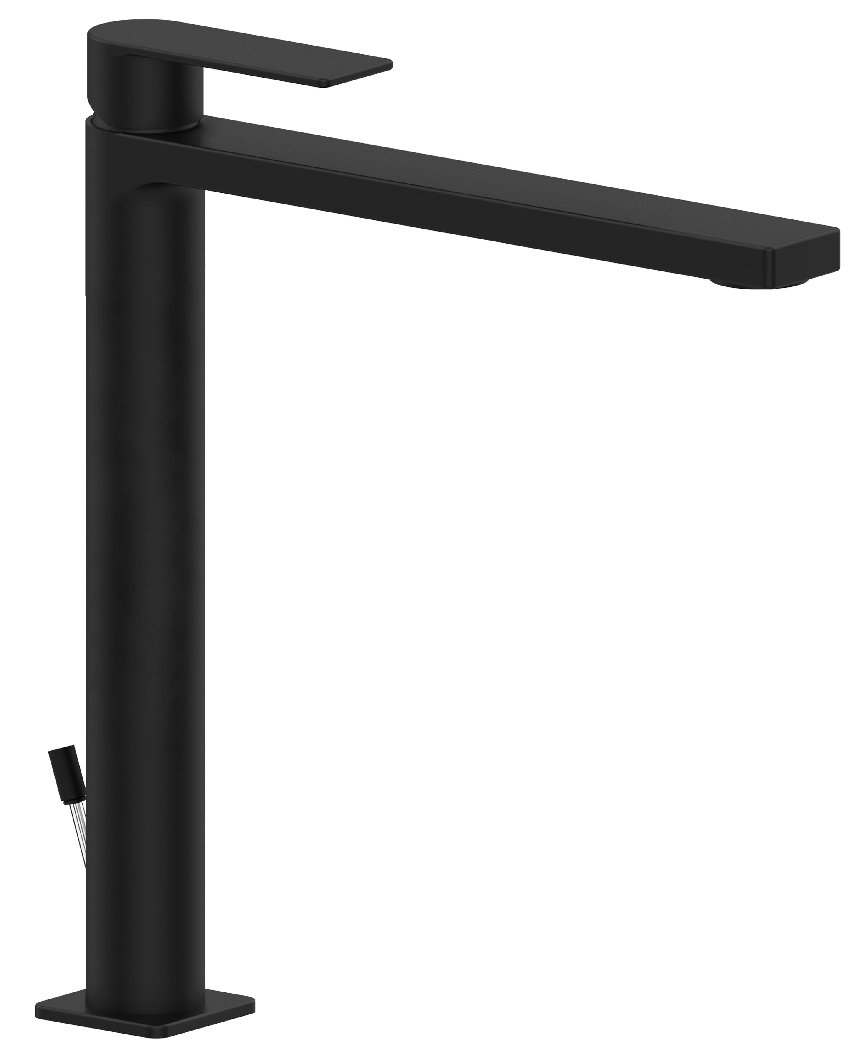 Miscelatore lavabo prolungato con scarico Paffoni serie Tango - Nero Opaco