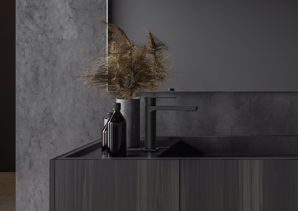 Miscelatore lavabo Paffoni Tango senza scarico con aeratore M24x1 finitura Nero Opaco