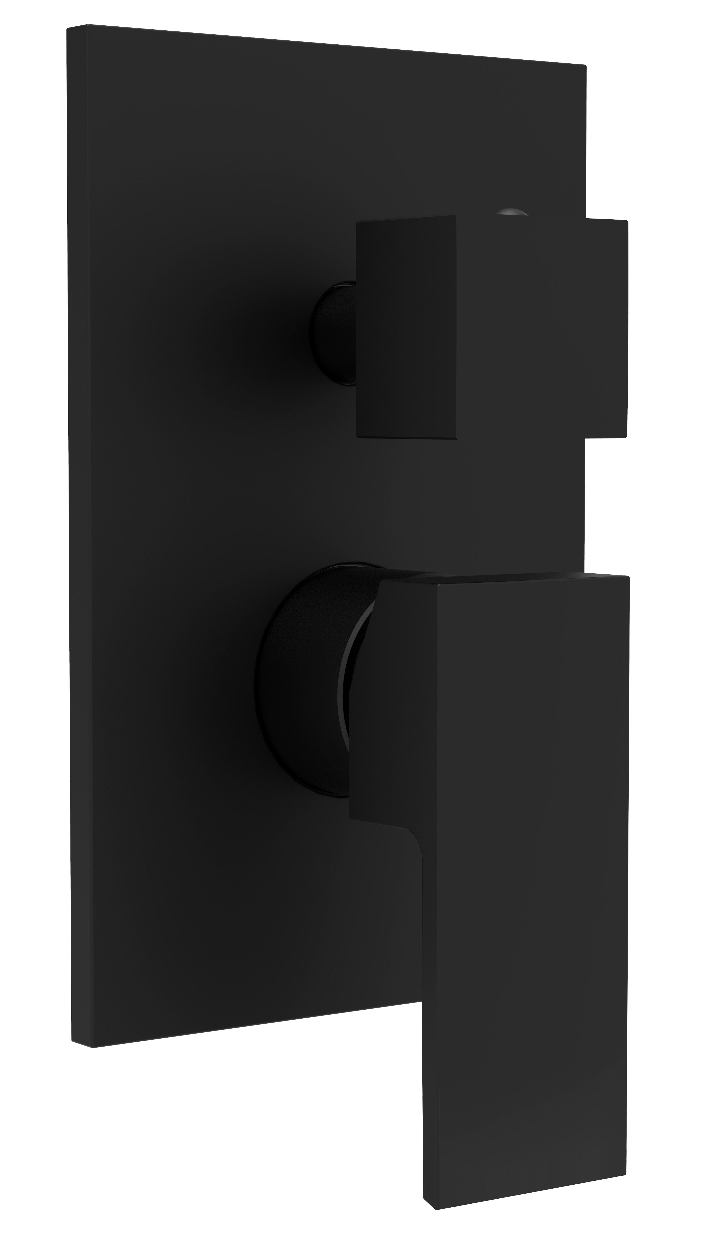 Miscelatore incasso doccia Paffoni con deviatore con 3 uscite serie ELLE - Nero Opaco