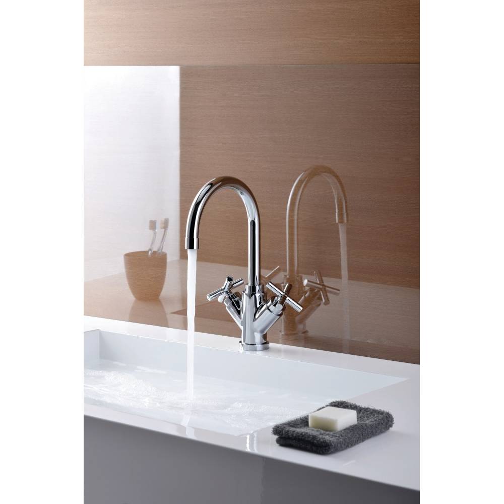 Gruppo monoforo lavabo senza scarico serie Quattro modello QTV078CR cromo Paffoni