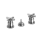 Batteria bidet 3 fori con scarico automatico serie Quattro modello QTV116CR cromo Paffoni