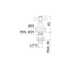 Rubinetto bidet Paffoni serie Viola - Bronzato