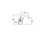 Kit miscelatori monoblocco lavabo+bidet in ottone cromato collezione Sirio Keller Taps