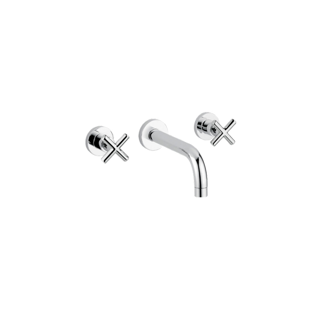 Kit miscelatori lavabo+bidet+doccia in ottone cromato collezione Sirio Keller Taps - miscelatore lavabo a muro