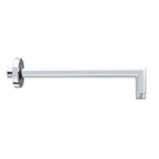 Soffione doccia cm 28x28 quadrato in ottone cromato Bossini Cosmo a un getto con kit duplex doccia Cube