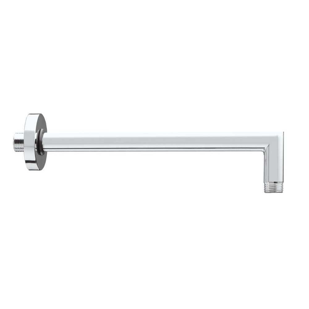 Soffione doccia cm 28x28 quadrato in ottone cromato Bossini Cosmo a un getto con kit duplex doccia Cube