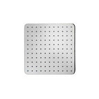Soffione doccia cm 28x28 quadrato in ottone cromato Bossini Cosmo a un getto con kit duplex doccia Cube