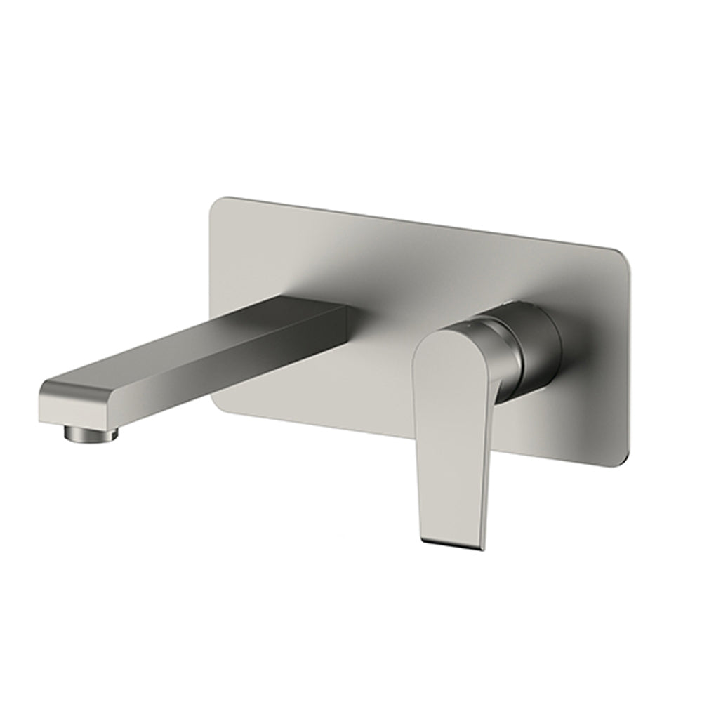 Miscelatore lavabo a incasso Rubinetterie Mariani linea Artic Nichel Nero Spazzolato