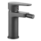 Rubinetto miscelatore monocomando per bidet RubiFlux Pink 2.0 - Nero Opaco