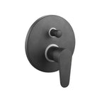 Rubinetto miscelatore monocomando incasso doccia 2 uscite RubiFlux Pink 2.0 - Nero Opaco