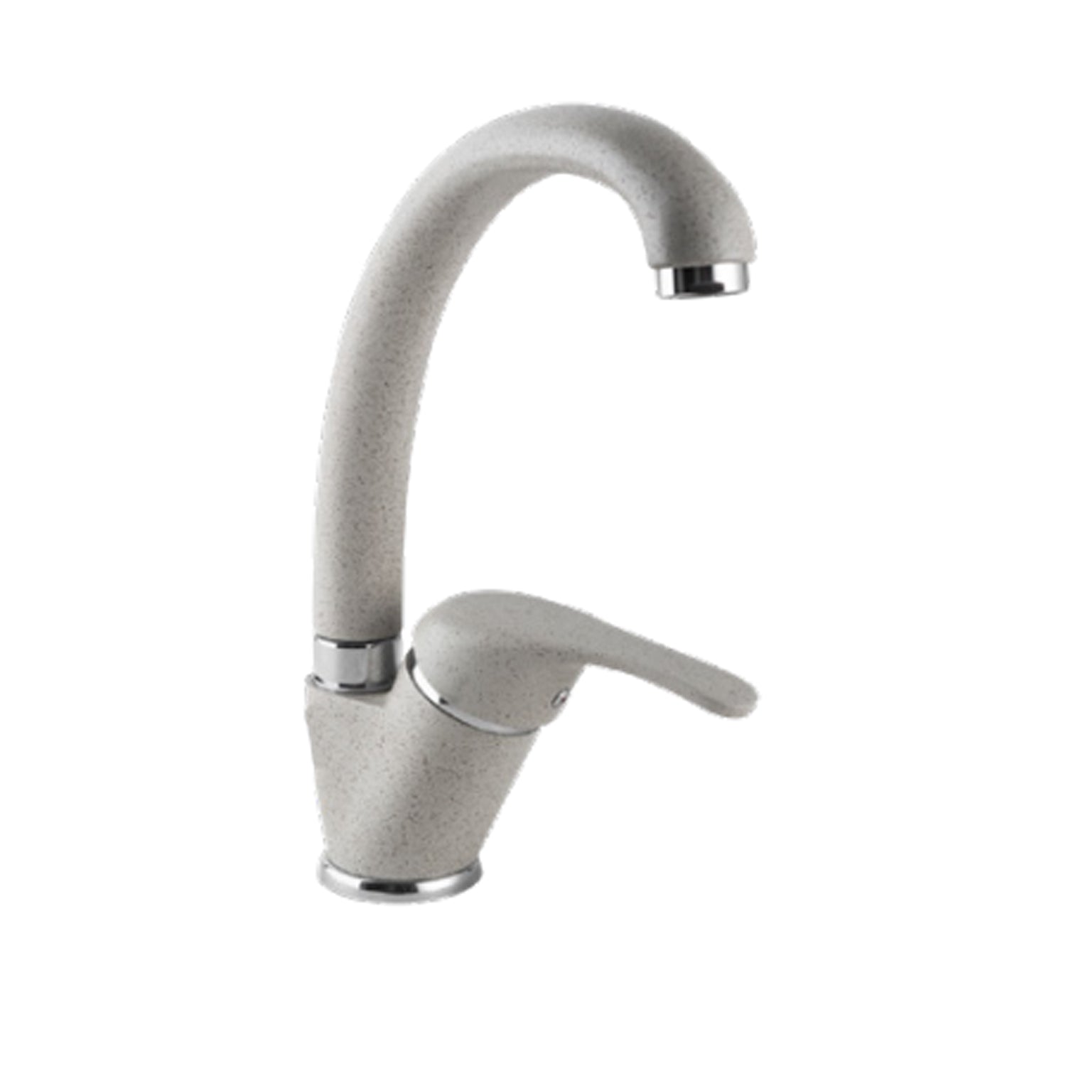 Miscelatore monocomando lavabo cucina con bocca girevole granito beige