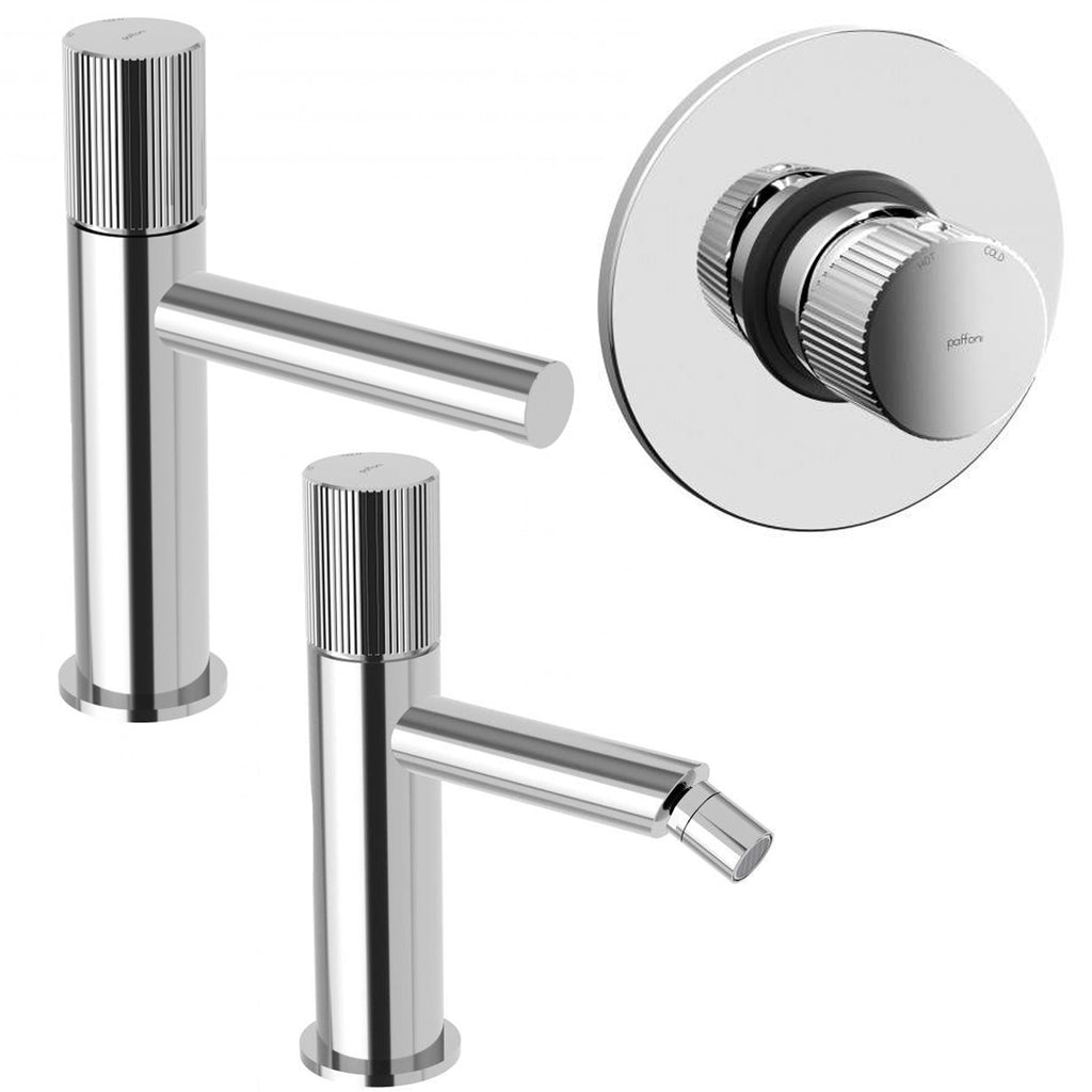 Set di miscelatori lavabo-bidet-doccia Paffoni Jo Cromato