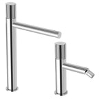 Set di miscelatori lavabo alto e bidet con scarico click clack Paffoni Jo Cromato