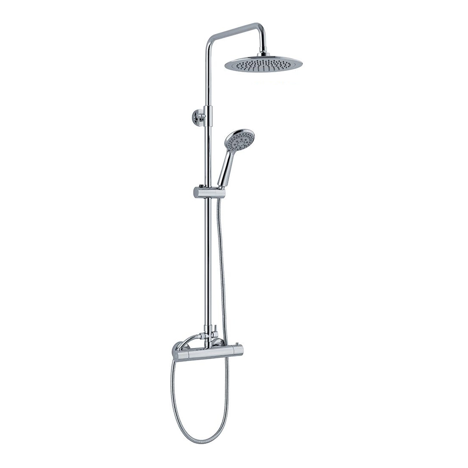 Colonna doccia C15 regolabile con deviatore MX1E e soffione 25cm