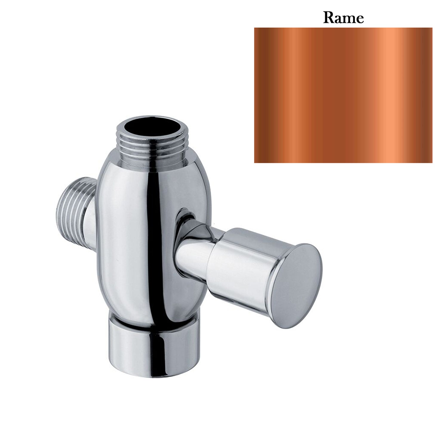 Deviatore bombato in ottone con attacco 3/4M
