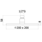 Kit doccia 075AG con soffione