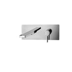 Miscelatore lavabo a parete serie Rock modello RO105ST con bocca 200 mm. Steel looking Paffoni