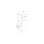 Miscelatore doccia con duplex serie Rock modello RO168DST Steel looking Paffoni