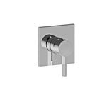 Miscelatore doccia con piastra acciaio inox serie Rock modello RO010ST/M Steel looking Paffoni