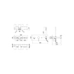 Miscelatore vasca a parete con duplex serie Rock modello RO001ST Steel looking Paffoni