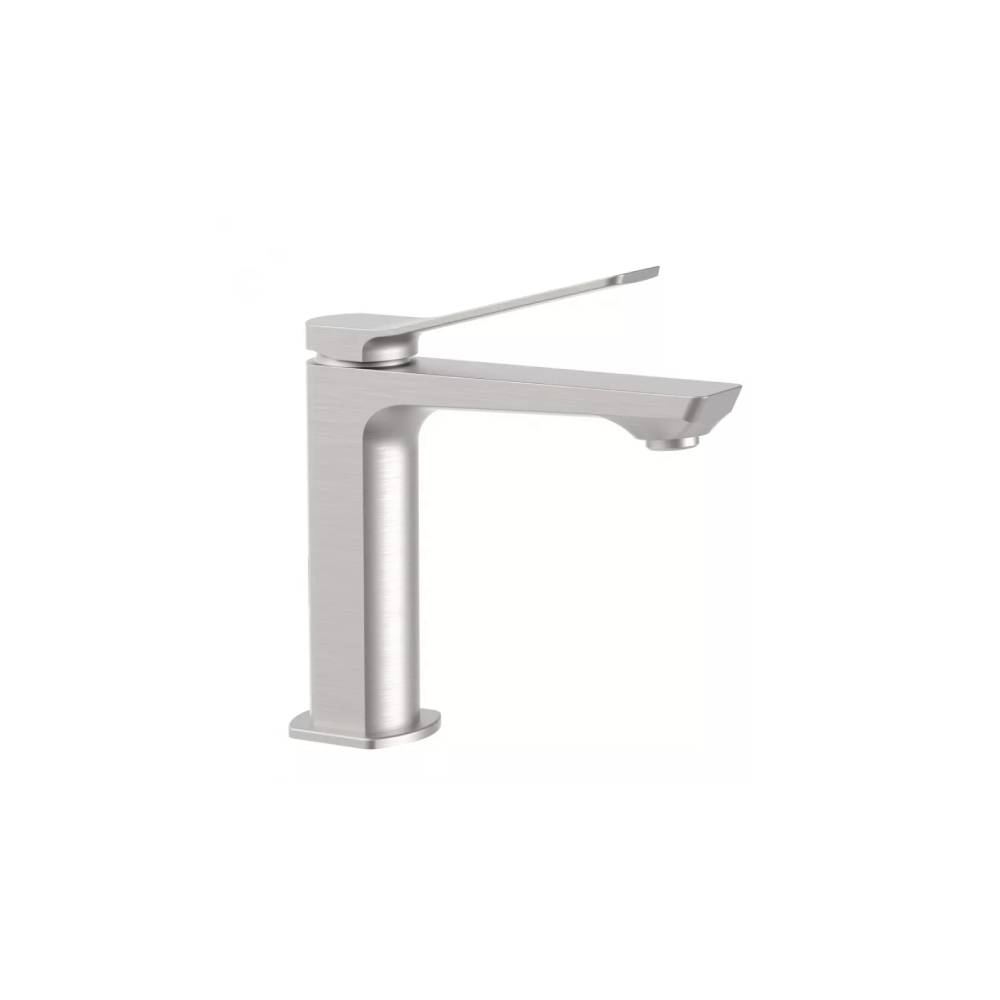 Miscelatore lavabo senza scarico serie Tilt modello TI071ST steel looking Paffoni