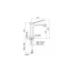 Miscelatore lavabo senza scarico serie Tilt modello TI071ST steel looking Paffoni