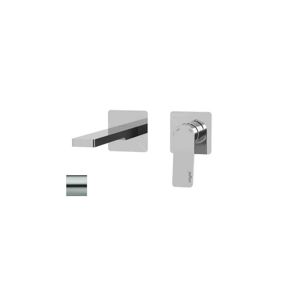 Miscelatore ad incasso per lavabo serie Tilt modello TI106ST70 steel looking Paffoni