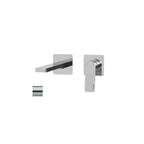 Miscelatore ad incasso per lavabo serie Tilt modello TI106ST70 steel looking Paffoni