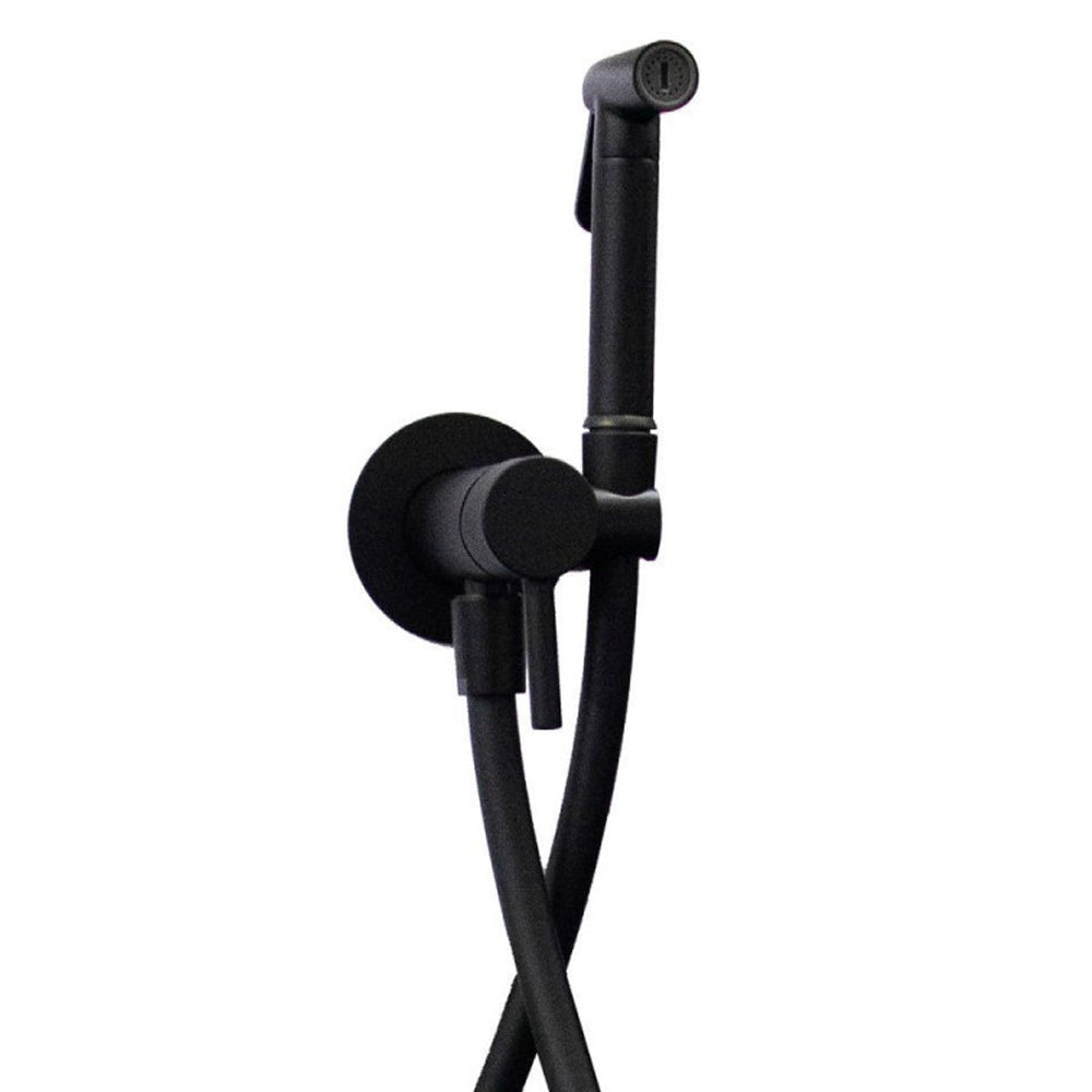 Set bidet incasso tondo Paffoni Tweet Round Mix con miscelatore e doccia in metallo Nero