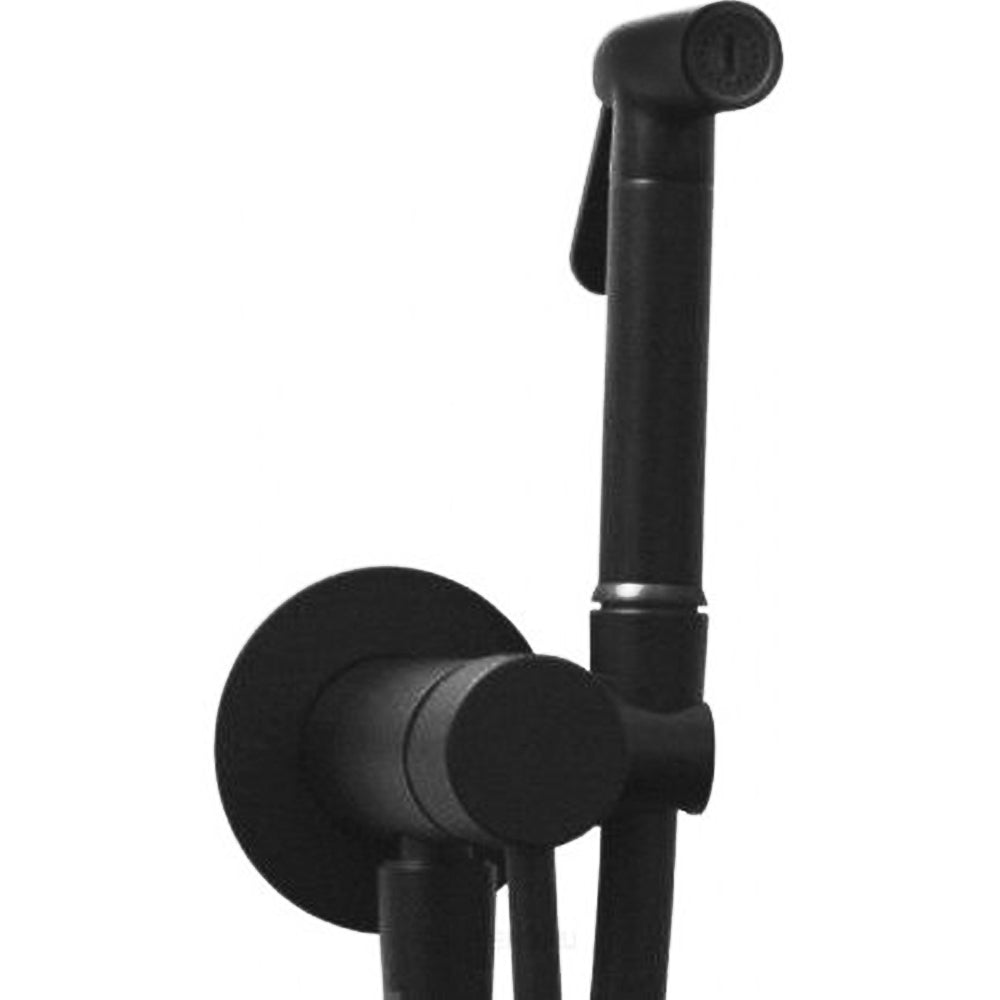 Set bidet incasso tondo Paffoni Tweet Round Mix con miscelatore e doccia in metallo Nero