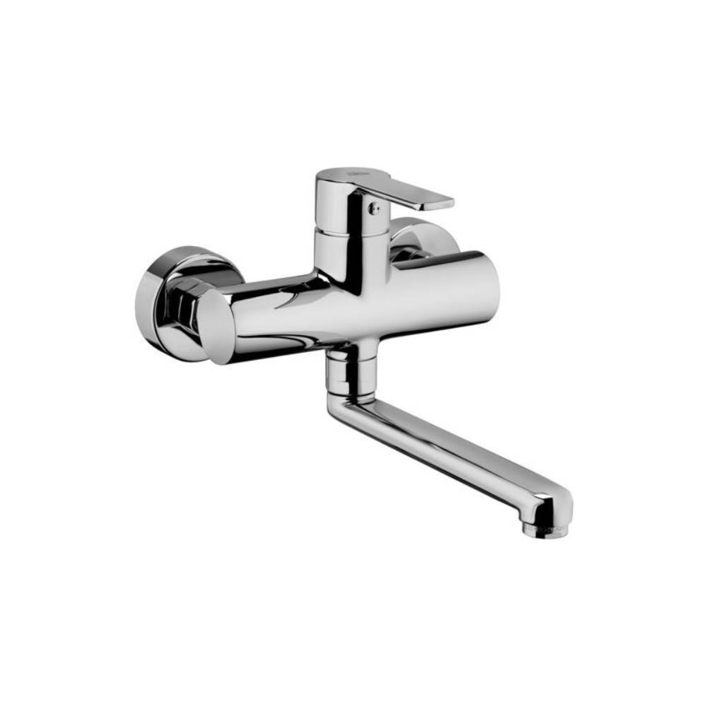 Miscelatore lavello muro canna piatta serie Red modello RED161CR cromato Paffoni
