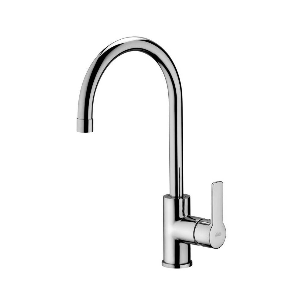 Miscelatore lavello cucina monocomando con canna ad ombrello orientabile serie Red modello RED180CR cromo Paffoni