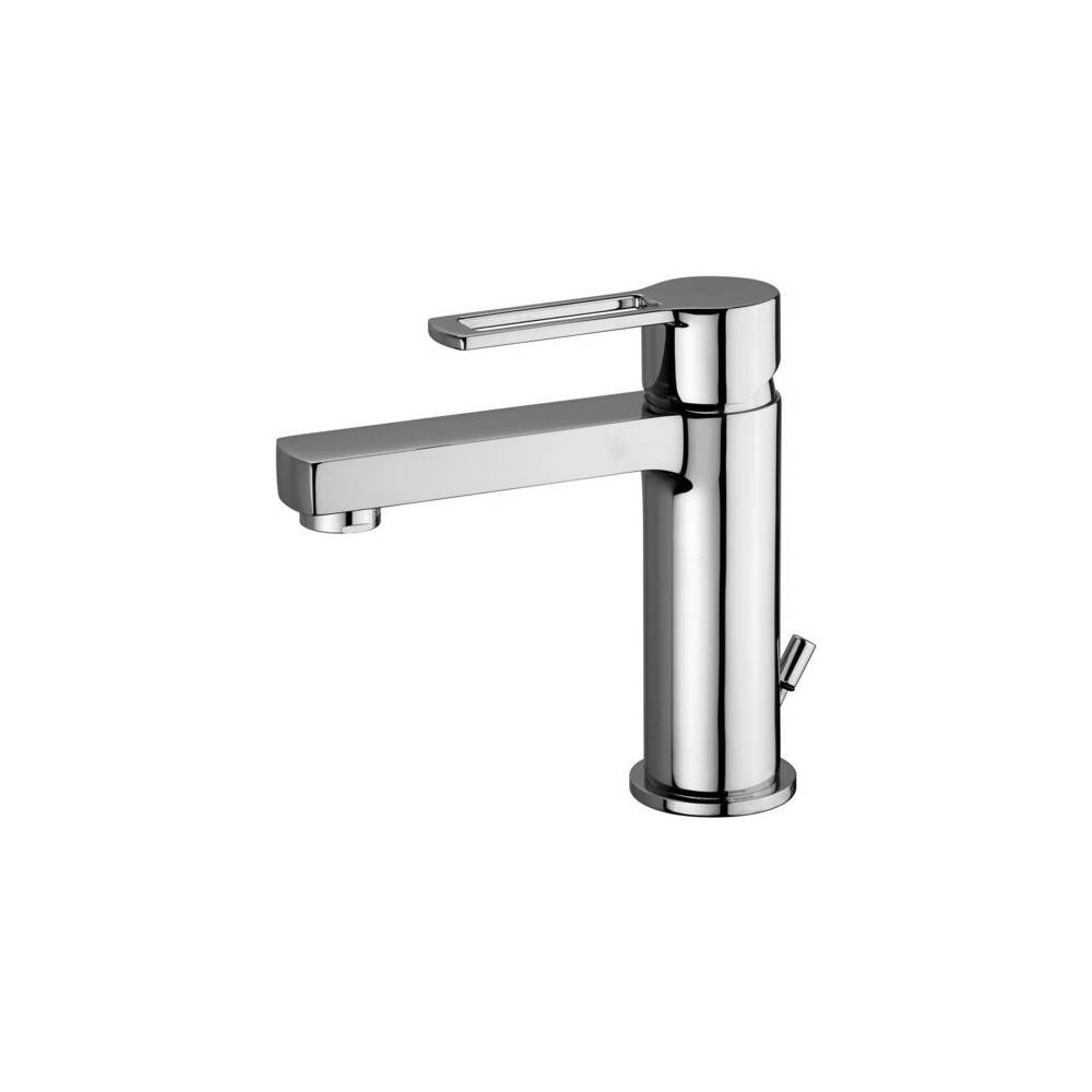 Miscelatore lavabo con scarico clic clak serie Ringo modello RIN071KCR cromo Paffoni