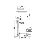 Miscelatore lavabo con scarico clic clak serie Ringo modello RIN071KCR cromo Paffoni
