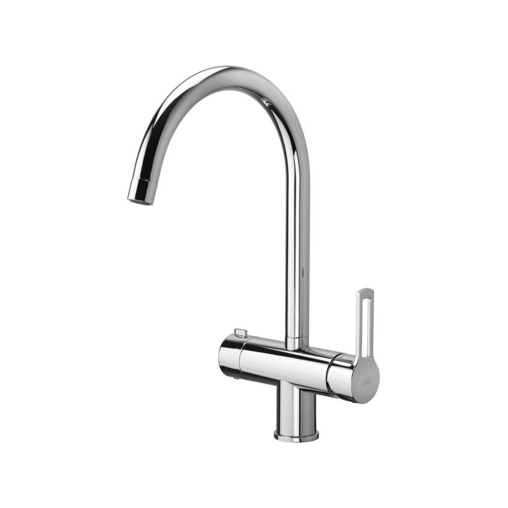 Miscelatore lavello monocomando con collegamento lavastoviglie serie Ringo modello RIN184CR cromo Paffoni