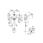 Batteria lavabo con scarico automatico Paffoni serie Iris - Cromo/Bianco