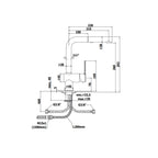 Miscelatore lavello laterale doccetta estraibile 2 getti serie Ringo modello RIN285CR cromato Paffoni