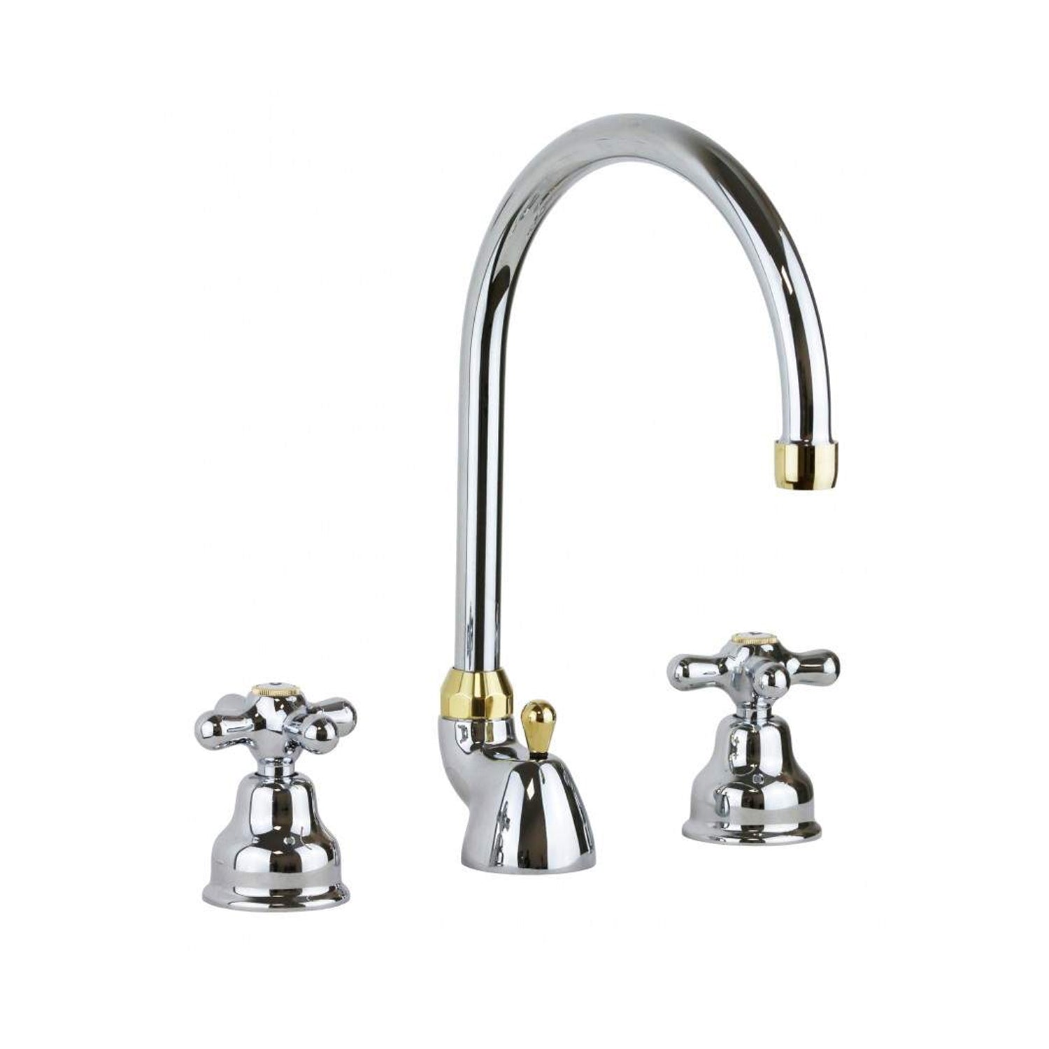 Batteria lavabo a 3 fori con canna orientabile Paffoni serie Viola - Cromo/Golf finish