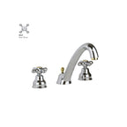 Batteria lavabo a 3 fori senza scarico Paffoni serie Viola - Cromo/Golf finish