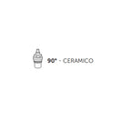 Kit miscelatori lavabo+bidet+doccia in ottone cromato e manici bianchi collezione King Keller Taps