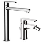 Kit miscelatori lavabo alto e bidet Rubinetterie Mariani linea Artic Cromo