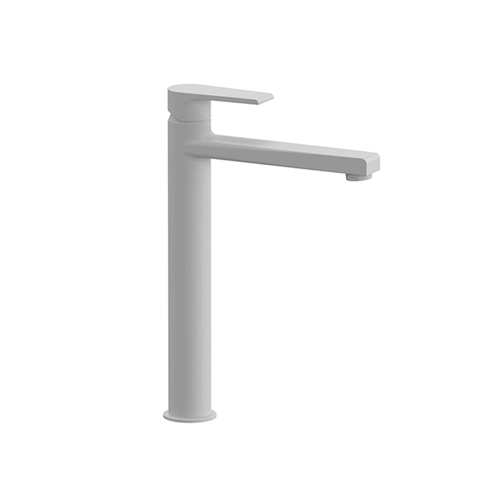 Kit miscelatori lavabo alto e bidet Rubinetterie Mariani linea Artic Bianco Opaco