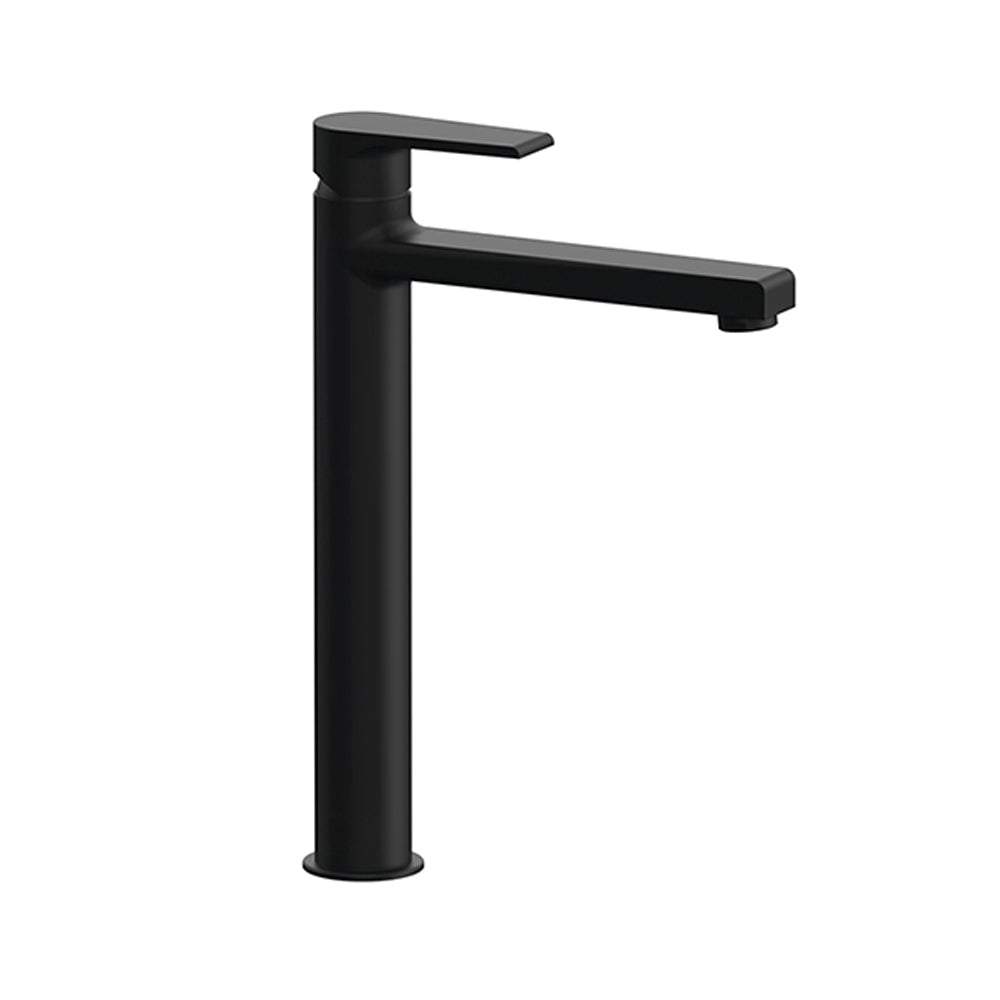 Kit miscelatori lavabo alto e bidet Rubinetterie Mariani linea Artic Nero Opaco