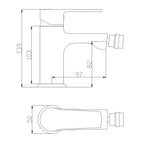 Kit rubinetteria lavabo con piletta di scarico e bidet Mariani serie Margaret - Cromo