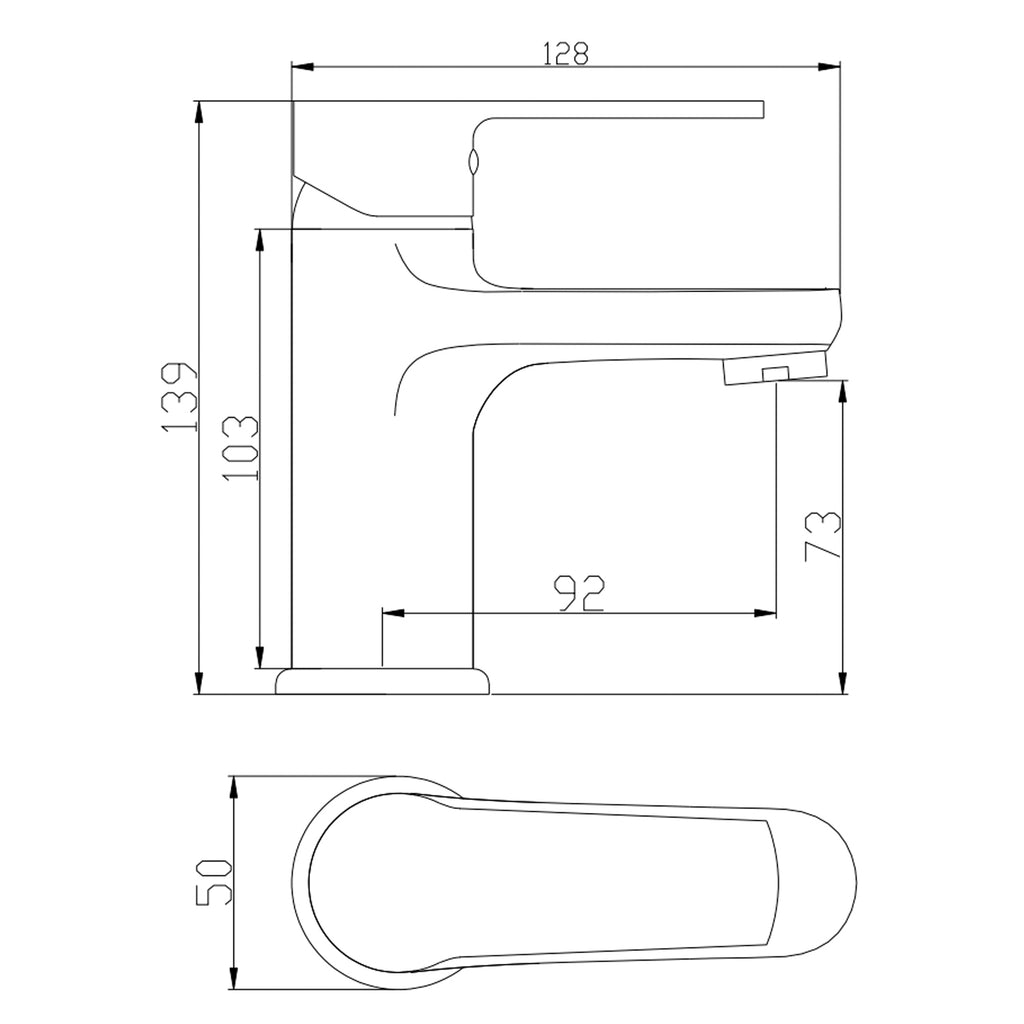 Kit rubinetteria lavabo con piletta di scarico
