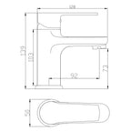 Kit rubinetteria lavabo con piletta di scarico