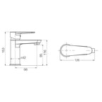 Kit rubinetteria lavabo e bidet RubiFlux serie Pink 2.0 - Nero Opaco