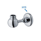 Supporto inferiore tondo con presa acqua per colonna doccia oro