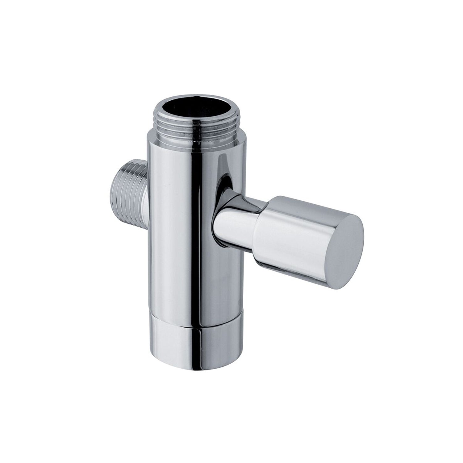 Deviatore con attacco 1/2F e 1/2M cromo
