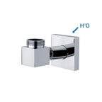 Supporto inferiore quadro con presa acqua per colonne C56/57/59 cromo